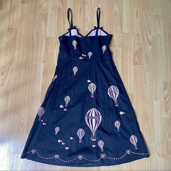 A-framed black & Light Pink Hot Air Balloon Dress - Picture 2 of 3
